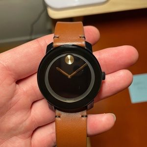 Movado TR90 42mm Black / Gold